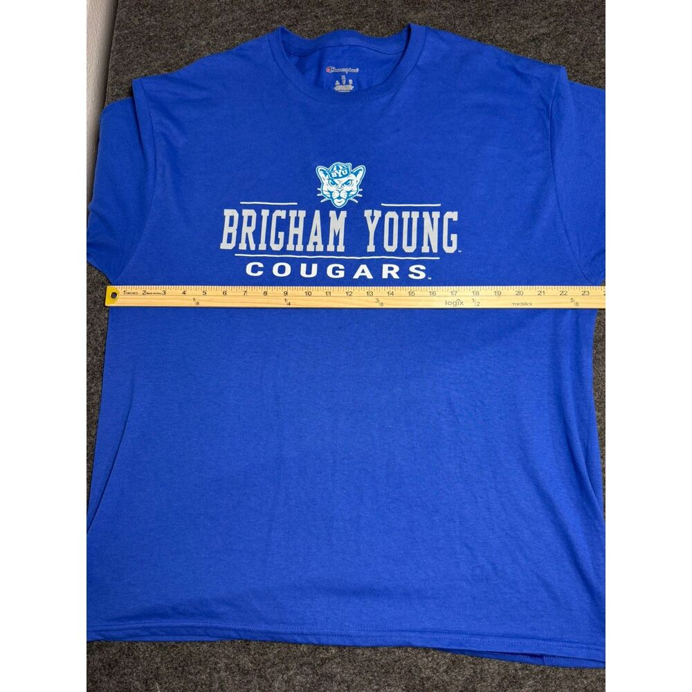 Champion BYU Brigham Young Cougars T-Shirt Blue Men's XL NCAA College - Picture 4 of 5